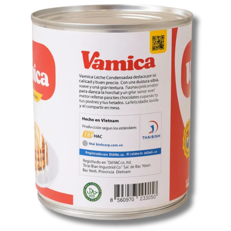 5207017 - Leche condensada Vamica 380 g (24 unidades por caja) - U/M: U