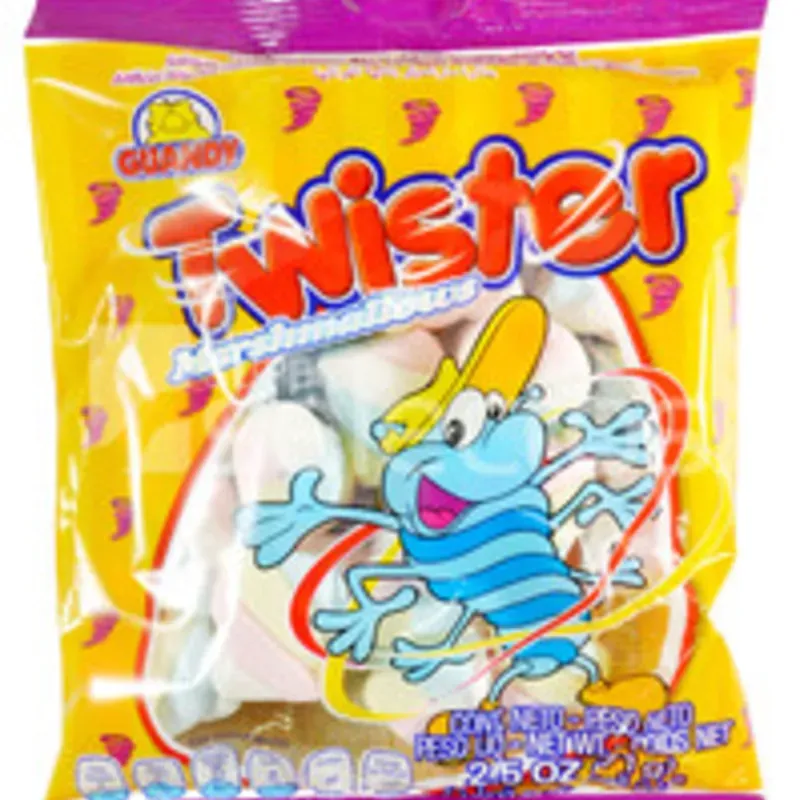 5207011 - Malvaviscos Twister Guandy 71 g (Cajas de 24 unidades) - U/M: U