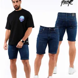 Bermuda Fit Mezclilla