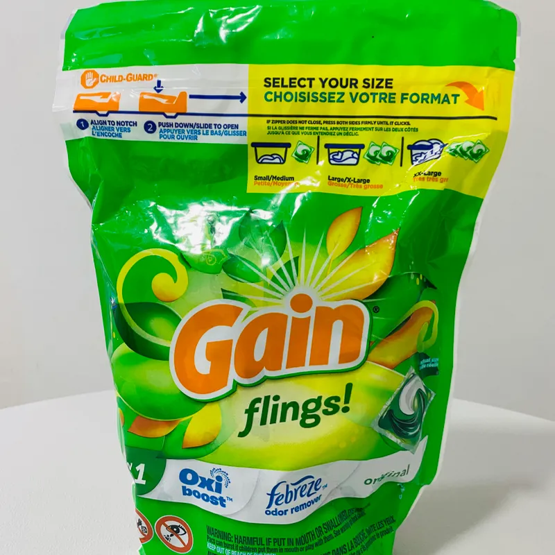 Cápsulas de lavar Gain y Persil