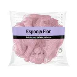 ESPONJA DE BAÑO TIPO FLOR CON EXFOLIACIÓN 