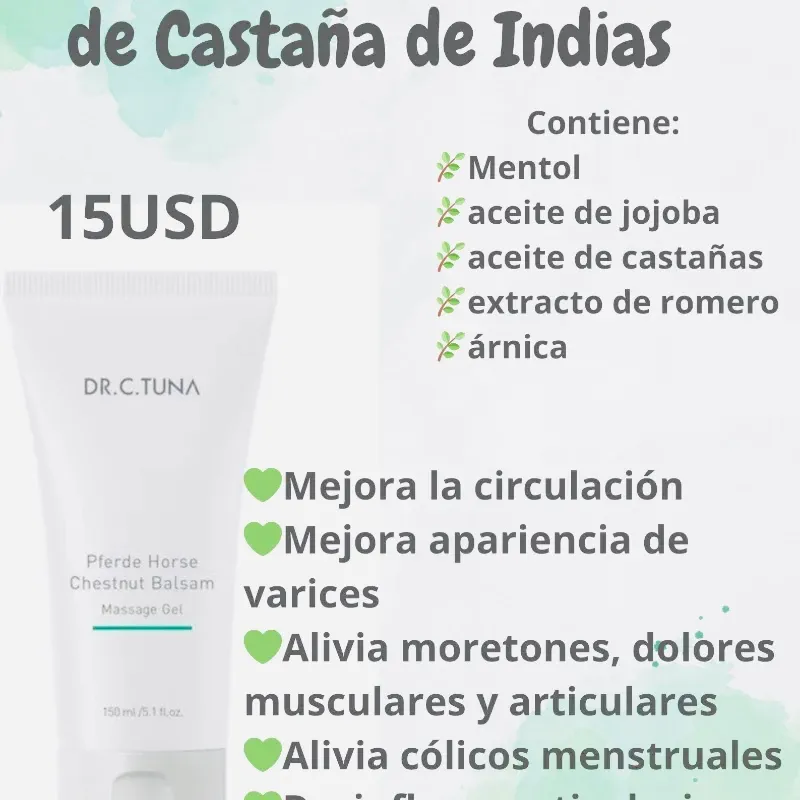 Gel de masaje de Castaña de Indias 