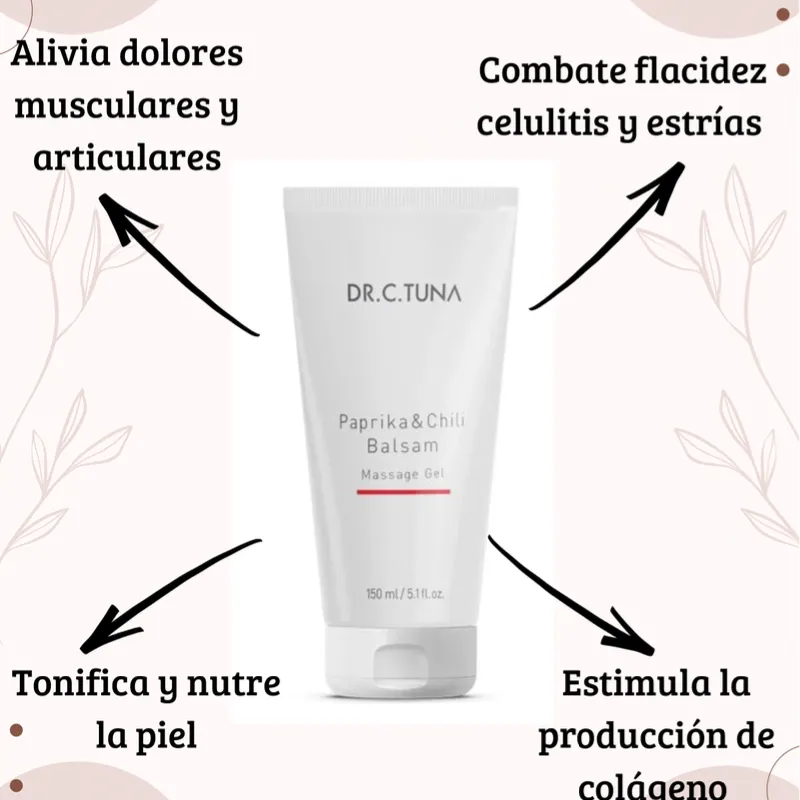 Gel de masaje de Paprika y Chile