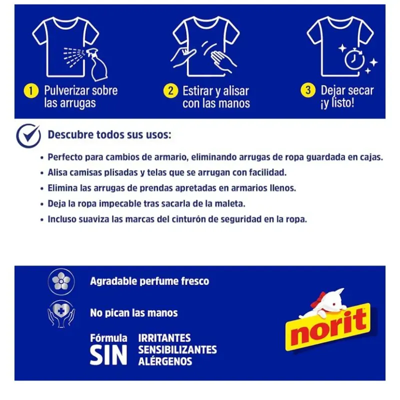 SPRAY ANTIARRUGAS PARA ROPA 