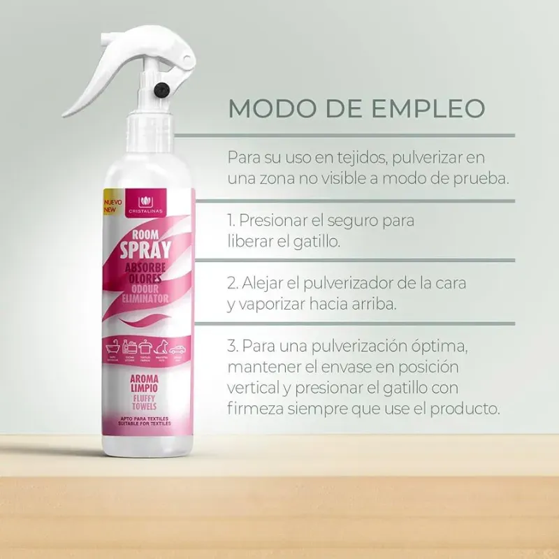 SPRAY PULVERIZADOR ELIMINADOR DE MALOS OLORES 