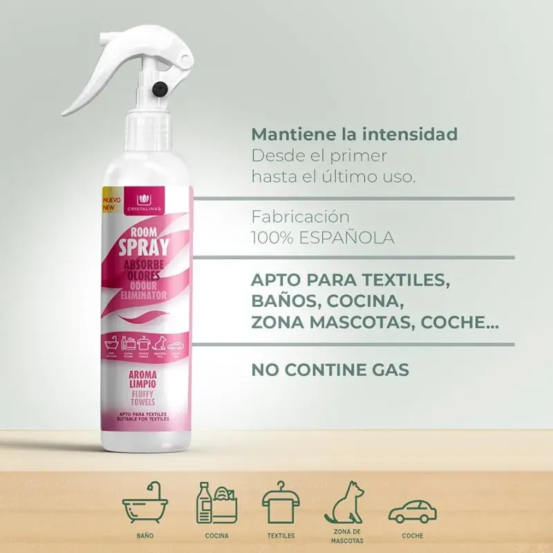 SPRAY PULVERIZADOR ELIMINADOR DE MALOS OLORES 