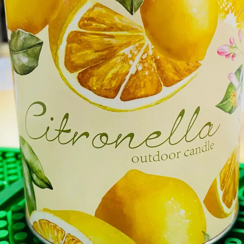 VELA DE CITRONELA PARA EXTERIOR 