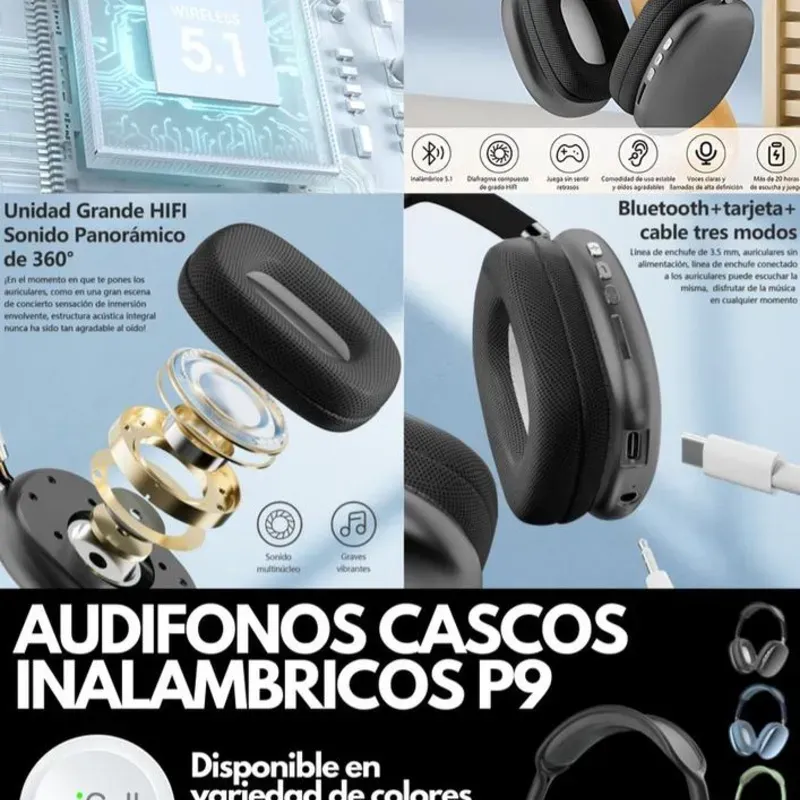 Audifonos Cascos Inalambricos