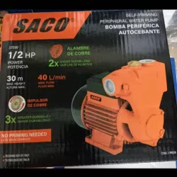 Bomba de agua autocebante 