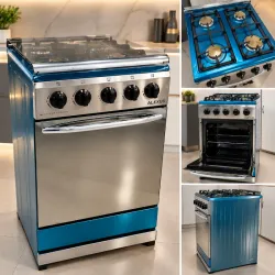 Cocina de gas 4Q con horno