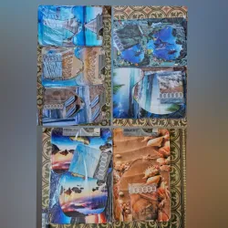 Juego de cortina + Alfombras 