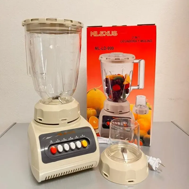 Licuadora vaso plástico + moledor de especies