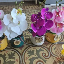 Masetas de orquídeas artificiales 