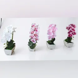 Masetas de orquídeas artificiales 