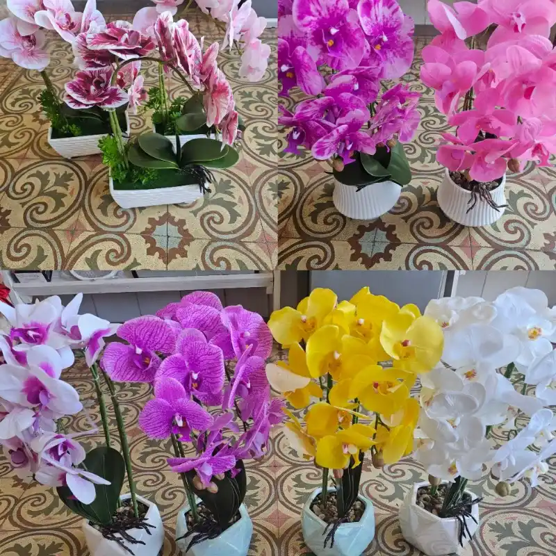 Masetas de orquídeas artificiales 