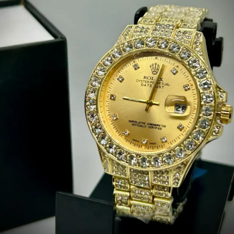*RELOJ ROLEX DATEJUST CON PEDRERíA*