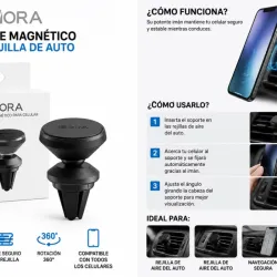 SOPORTE MAGNÉTICO PARA REJILLA DE AUTO