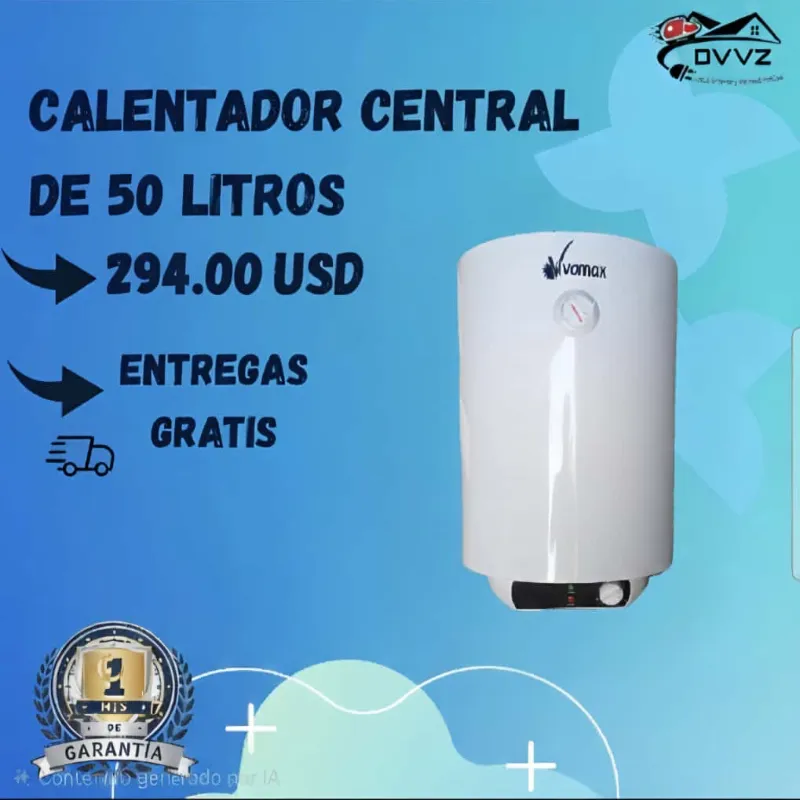 Calentador Central marca WYNWOOD 50L 