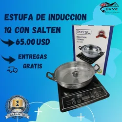 Estufa de Inducción con Caldero de Acero inoxidable