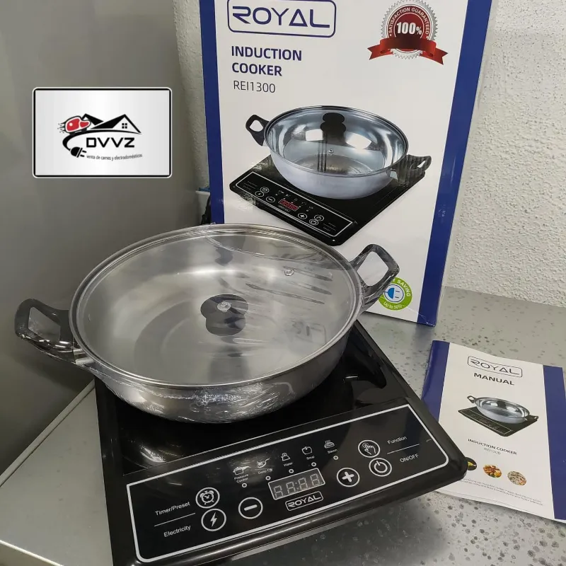 Estufa de Inducción con Caldero de Acero inoxidable