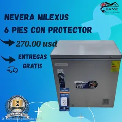 Nevera de 6 pies + protector de voltaje 🚨