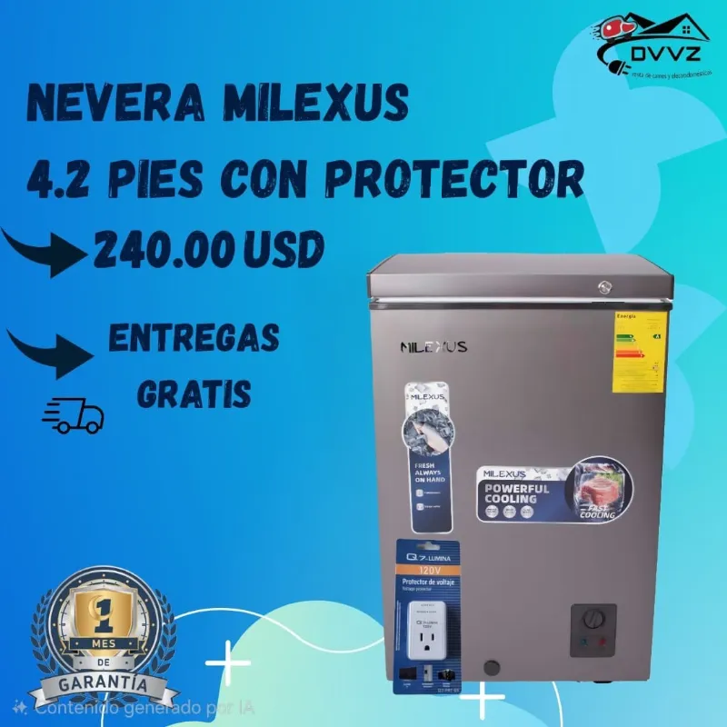 *Nevera "MILEXUS" de 4.2 P³