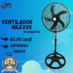 Ventilador de pedestal de 18 pulgadas📍