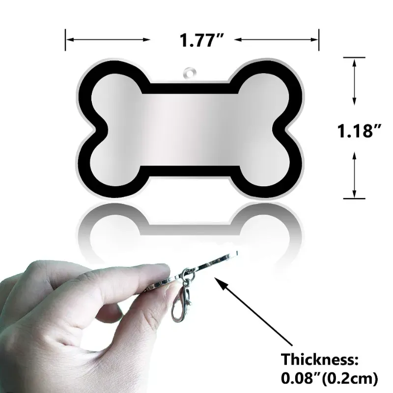 Chapita de acero inoxidable