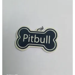 Pitbull Chapita Plastica Grande