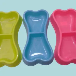 Plato chico doble ( forma hueso)