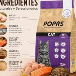 Saco de pienso Popas Cat 15kg