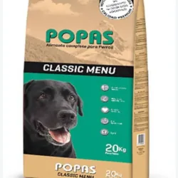 Saco de pienso Popas Menú Clasic 20 kg