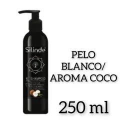 Shampoo Silinde Pelo Blanco Aroma coco (250 ml)