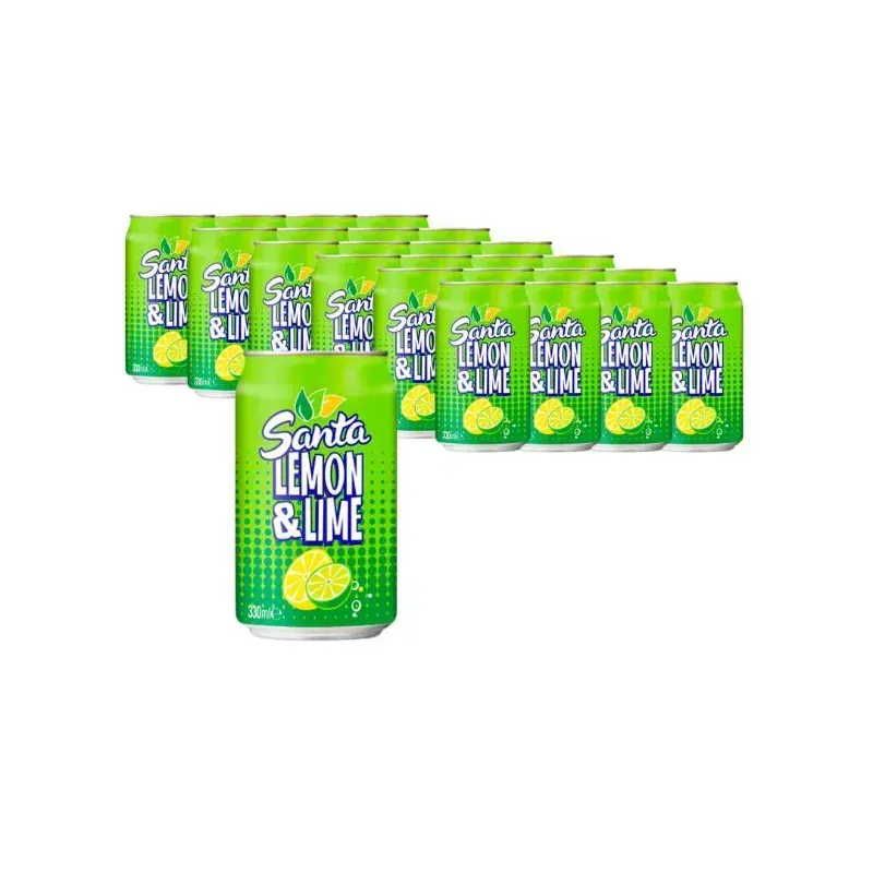 Caja de refresco en latas de 24 uds x 330 ML sabor limón 