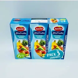 Jugo nectar cóctel 10 frutas Blíster de 3 uds x 200 ml