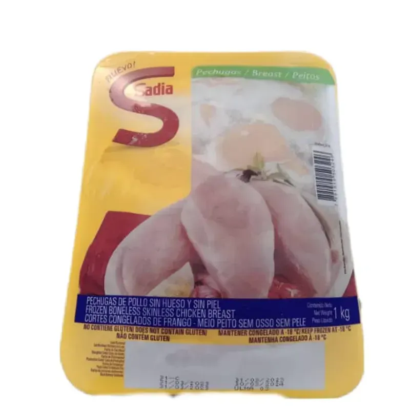 Paquete pechuga de pollo entera 1 kg 