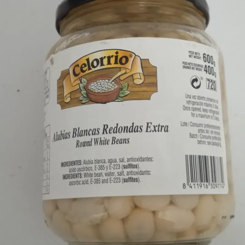 Alubias blancas cocidas Celorrio 600g