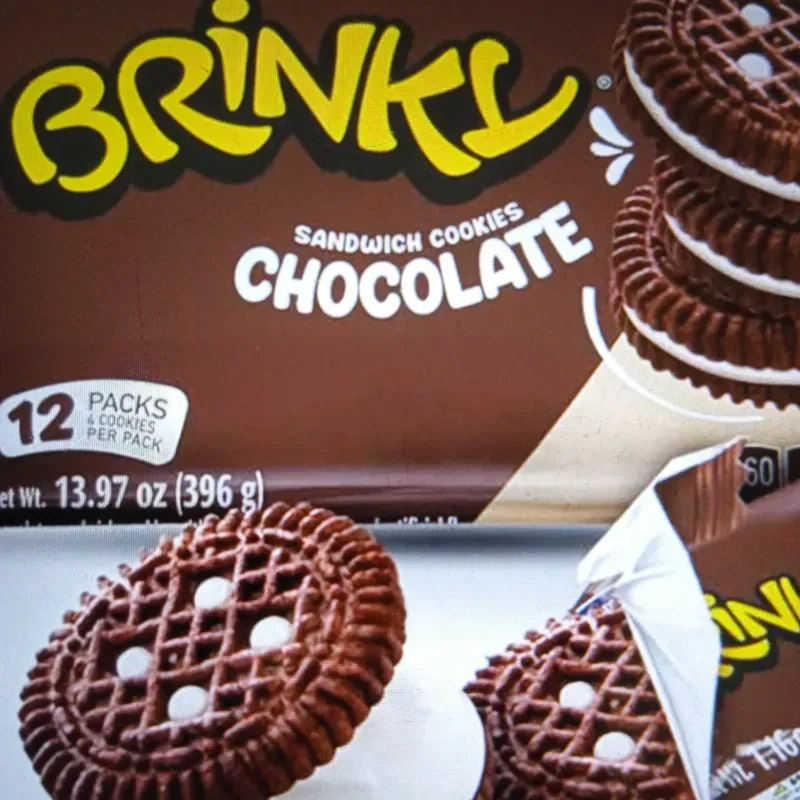 Galletas Brinky con sabor a chocolate 396g(12 paquetes)