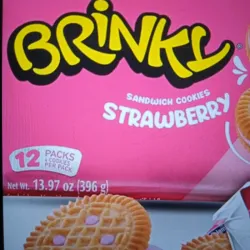 Galletas Brinky con sabor a fresa 396g (12 paquetes)