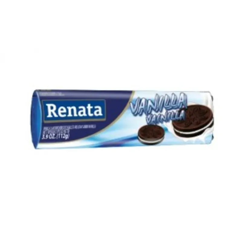 Galletas Renatas chocolate rellenas con crema de vainilla 112g g