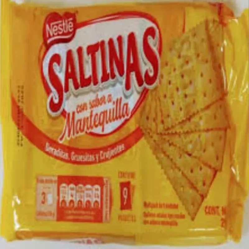 Galletas Saltina soda sabor a mantequilla Nestlé (9 paquetes)