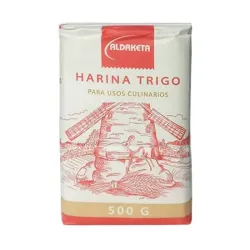 Harina de trigo para uso culinario ALDAKETA 500g. 