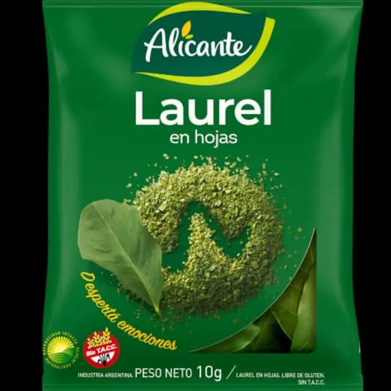 Laurel en hojas paquete sellado 10g Alicante 