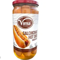 Salchichas Hot Dog 650g Marca VIMA 