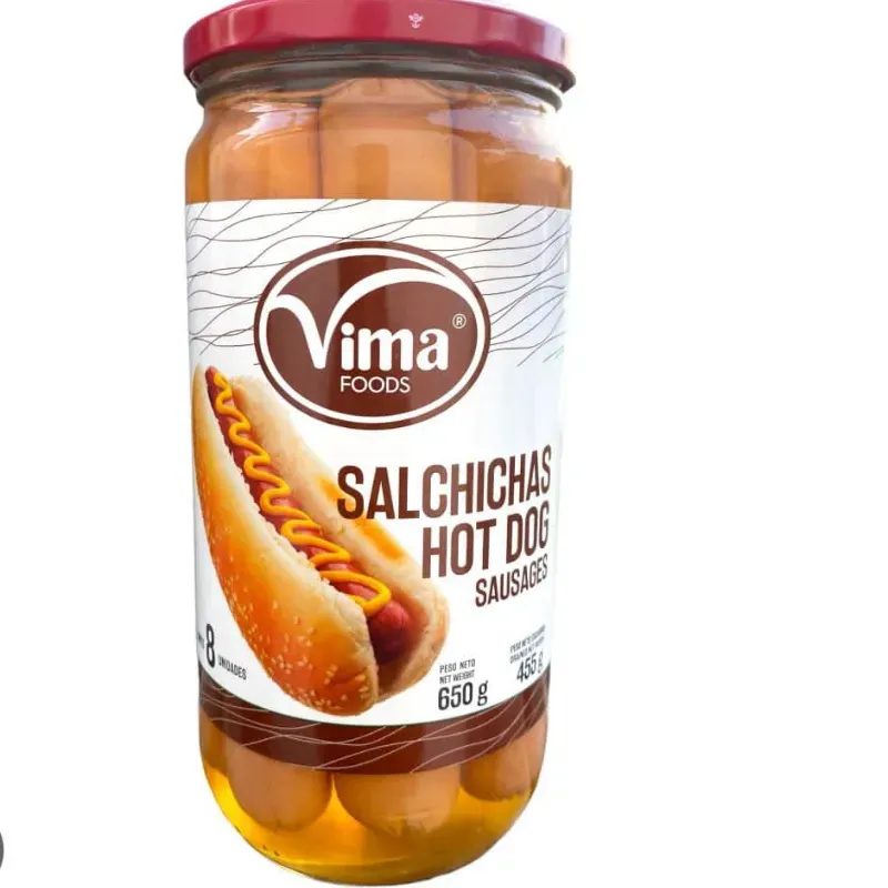 Salchichas Hot Dog 650g Marca VIMA 