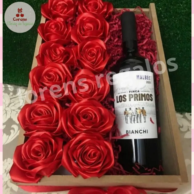 Flores y vino 