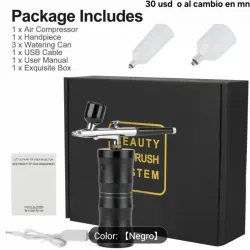 Aereógrafo portátil negro
