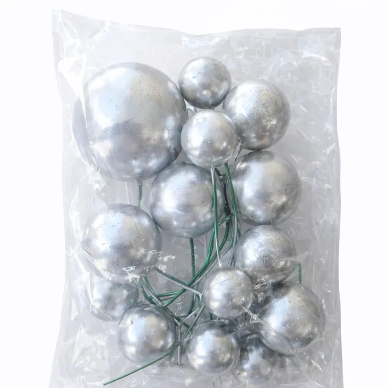 Bolas plateadas