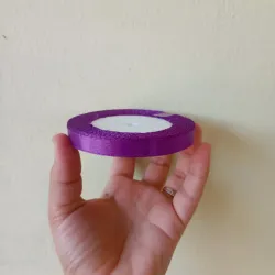 Cinta de satin morada