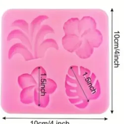 Molde de flor y hoja